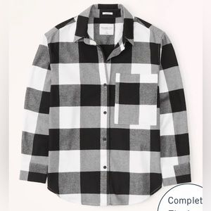 Abercrombie & Fitch Oversized Flannel Shirt